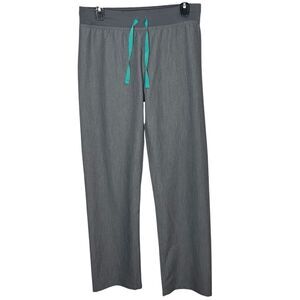 Figs Technical Collection Straight Leg Pull On Gray Women’s Scrub Pants Size S